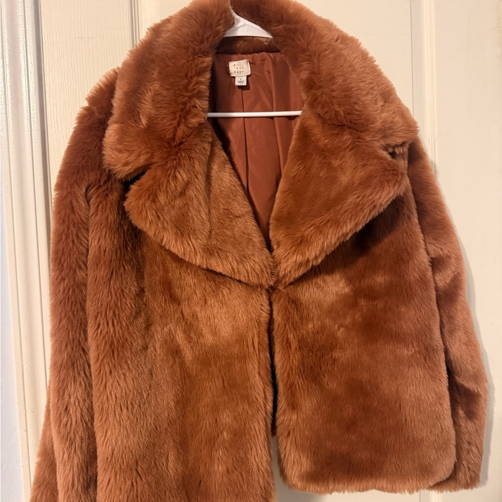 a new day Brown Teddy Jacket